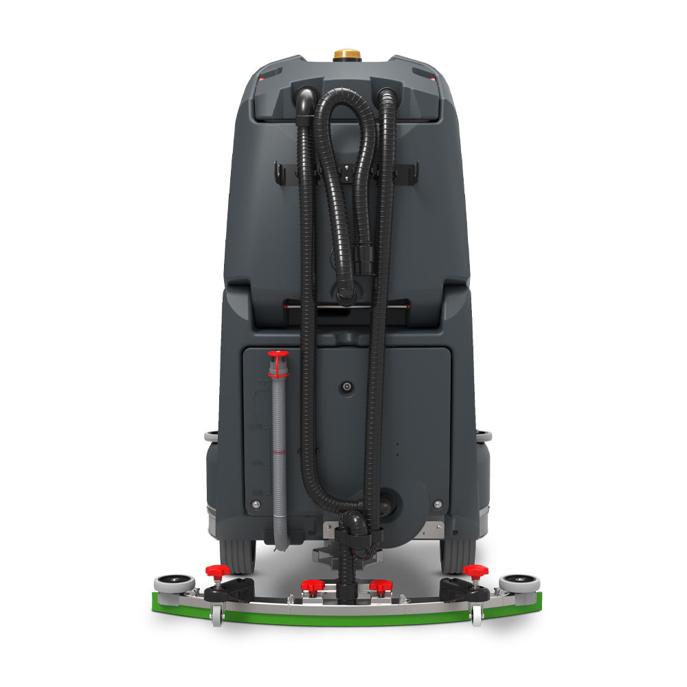 TRL720 NX1K Battery Powered Ride On Scrubber Dryer Rear View